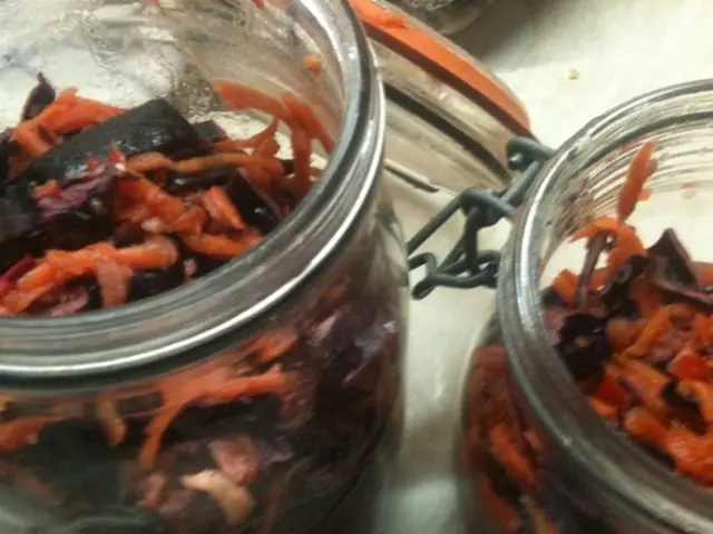 Winter Preservation of Crispy Pickles: Skip Boiling for a Jar's Bottom Delight