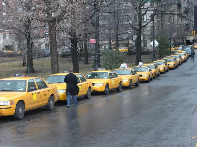 In the distance, the beacon of hope is revealed as a gathering of automobile enthusiasts.